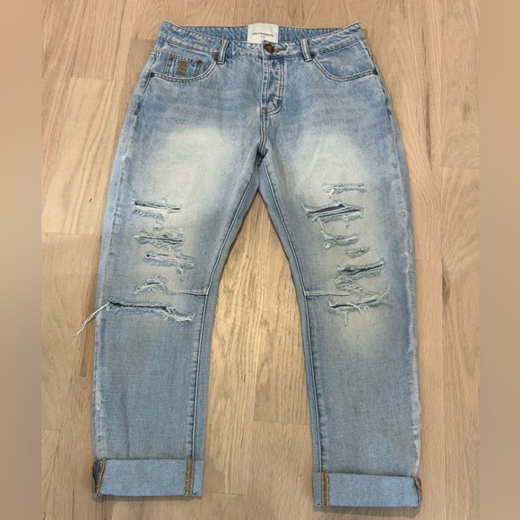 One Teaspoon Jeans Free People Size 26 Destruction Spatter - Picture 1 of 14